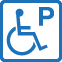 Parking space for people with disabilities