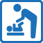 Nursing/diaper changing space other than toilets icon