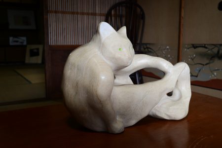 《ムールの猫》大理石/2015