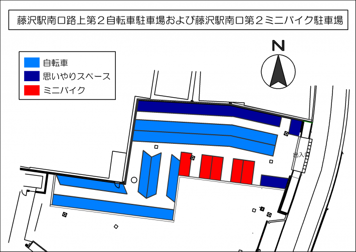 藤沢駅南口代替位置図