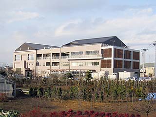 3月の開所に向け、工事が進む新しい御所見市民センター