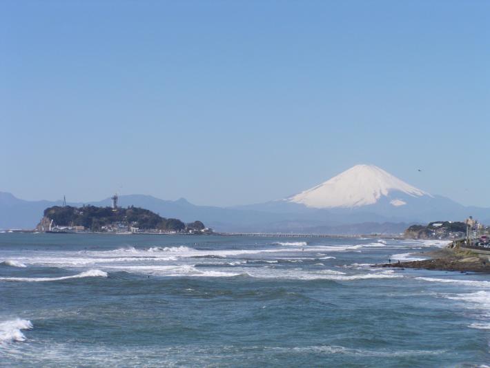 江の島と富士山