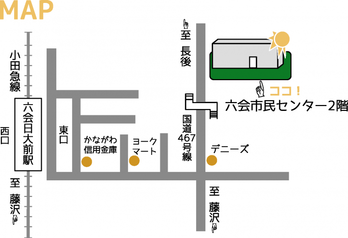 プラザの地図