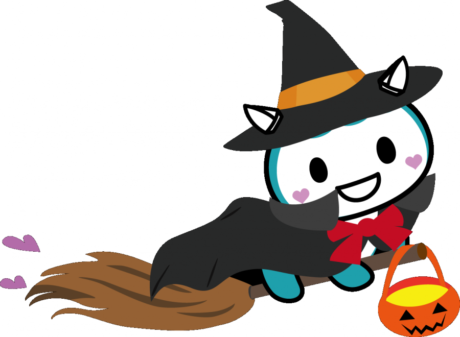 ハロウィンふじきゅん（透過済）