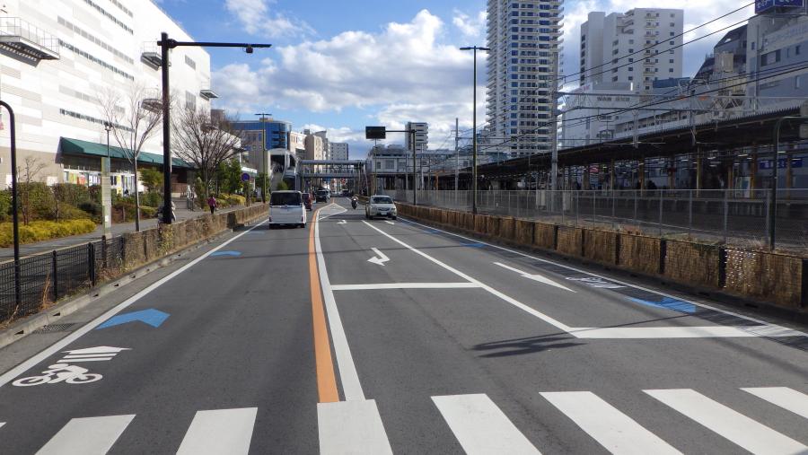 令和7年度辻堂駅初タラ線自転車通行空間整備工事_完成写真
