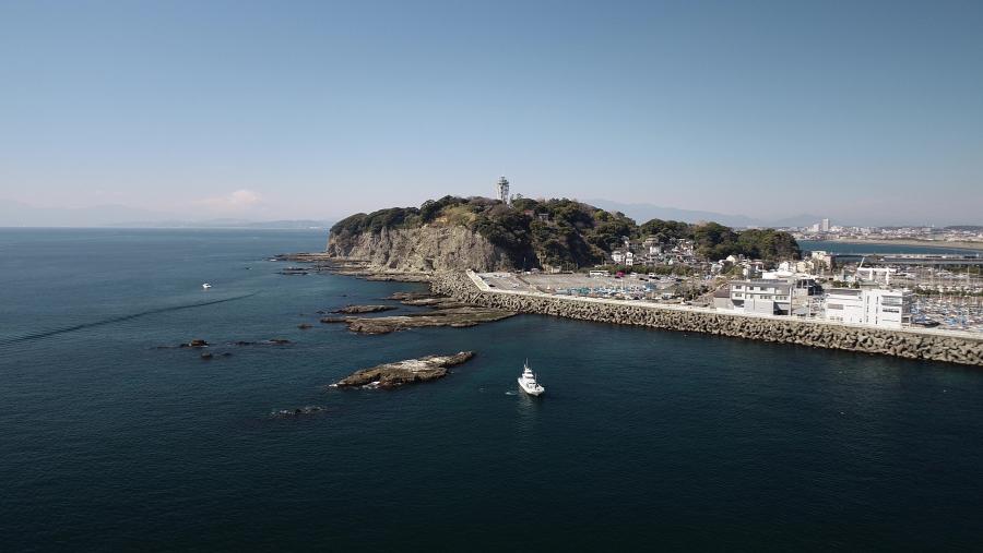 江ノ島上空