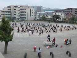 5、6年生の運動会練習