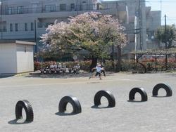 校庭での活動の様子2