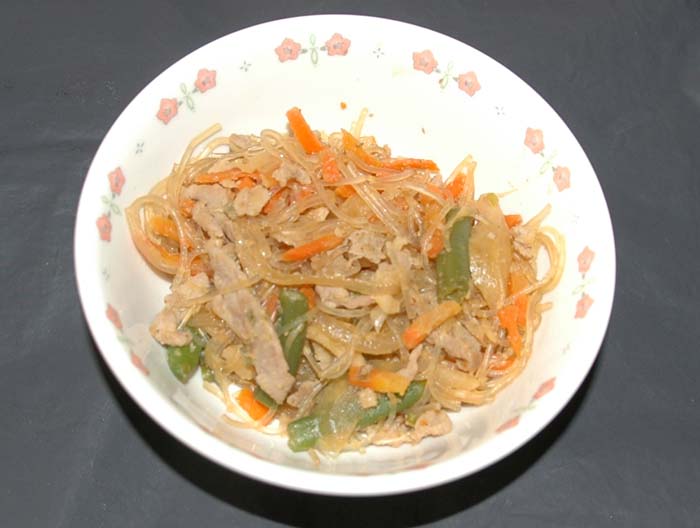 春雨と野菜の炒め物