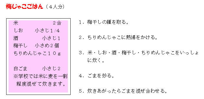 レシピ
