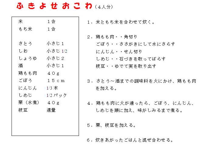レシピ
