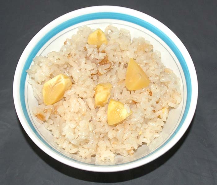 栗ご飯　栗おこわ1