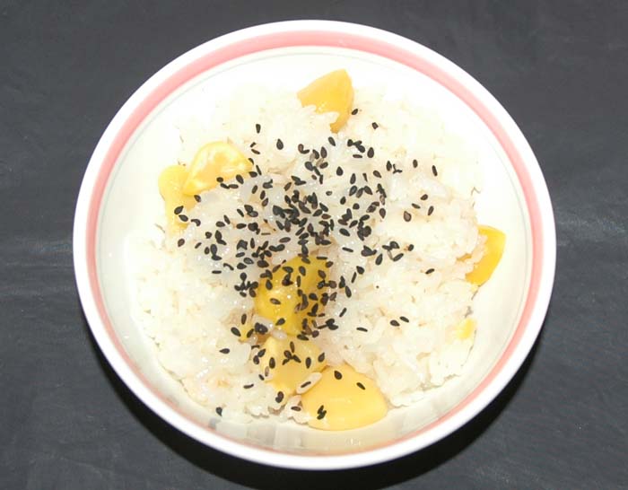 栗ご飯　栗おこわ2