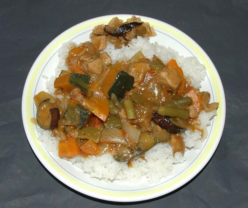 夏野菜のカレーライス