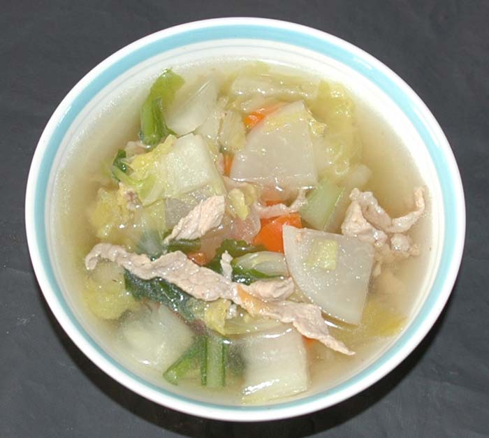冬野菜のスープの写真