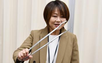 校長先生のお話の様子1