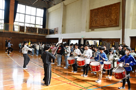 鼓笛の演奏風景
