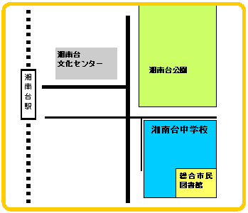 湘南台中学校の地図