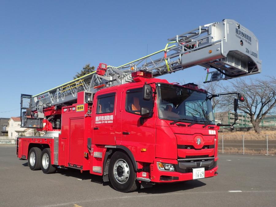 消防　はしご車　テクノ タイトル-八戸地域広域市町村圏事務組合消防本部