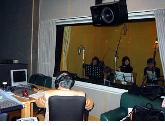 音楽録音風景