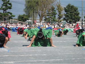 運動会での滝小ソーラン2
