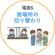 場面5居場所の切り替わり