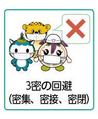 3密の回避（密集、密接、密閉）