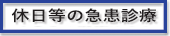 休日等の急患診療