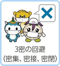 3密の回避（密集、密接、密閉）