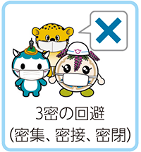 3密の回避（密集、密接、密閉）