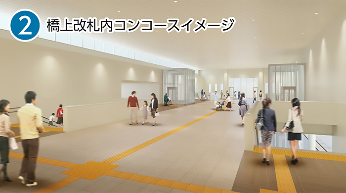 2　橋上改札内コンコースイメージ