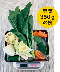 野菜350ｇの例